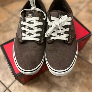 Vans Brown and White Sneakers Classic Style